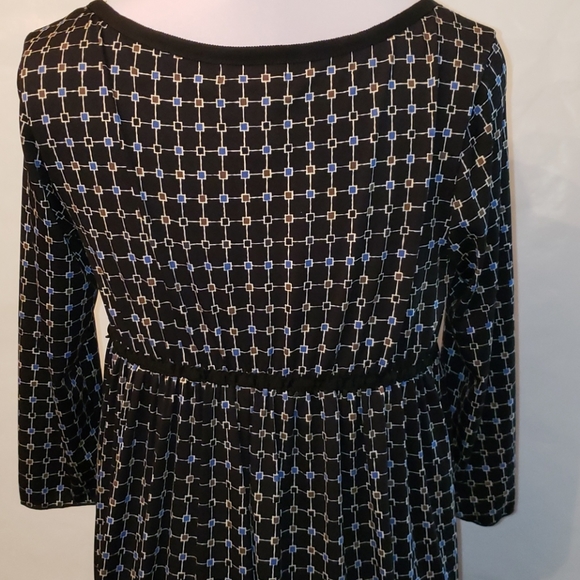 EUC M.S.S.P. 3/4 Sleeve Pattern Dress Size Medium - Picture 4 of 6